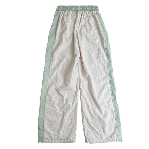 Le Lis Womens Beige Contrast Trim High Rise Wide Leg Track Pants Small NWT - Picture 3 of 9